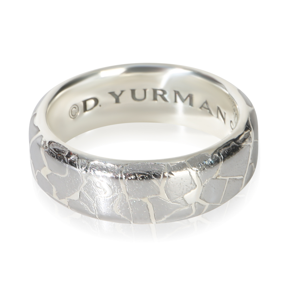 David Yurman Sterling Silver  Streamline Meteorite Band